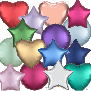 Folieballoner i standardstørrelse - Ensfarvet