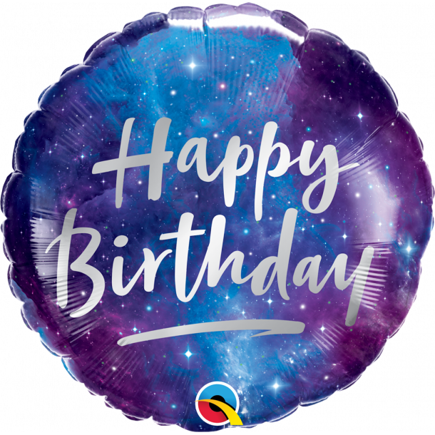 Folieballon - Birthday Galaxy 18''