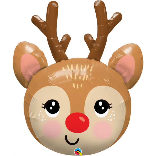 Folieballon - Red-nosed Reindeer 35''