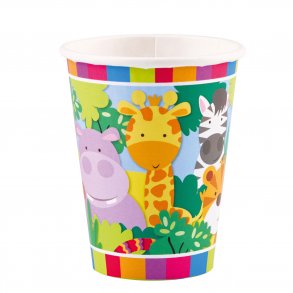 Papkopper - Jungledyr - 8 stk.