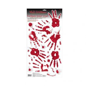 Window stickers - Halloween - Blodige hnder