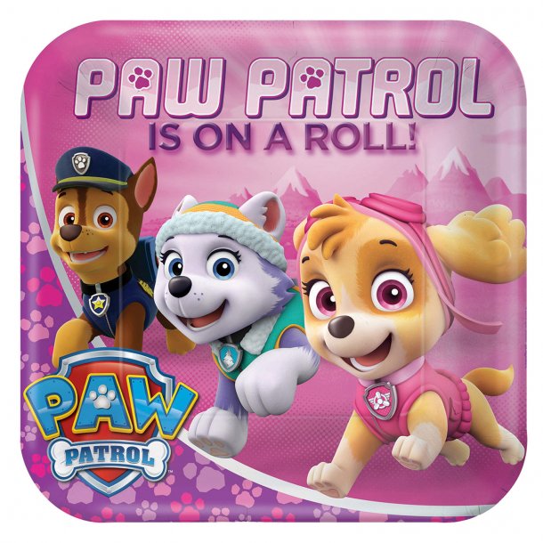 Paptallerkner - Paw Patrol 22,8 cm - 8 stk.