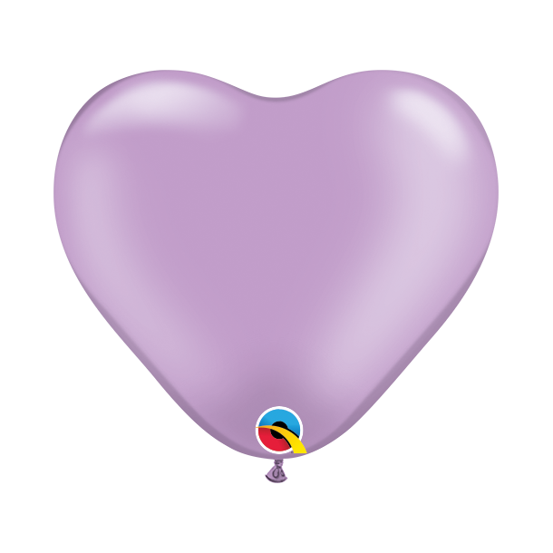 Ballon - Hjerte, Pearl Lavender 6''