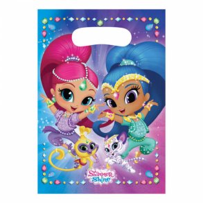 Pose af plastik - Shimmer & Shine - 8 stk.