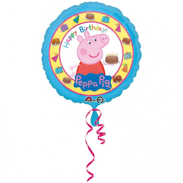 Folieballon - Gurli Gris - Happy Birthday 18''