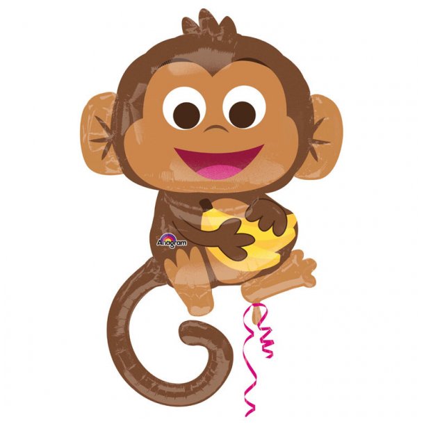 Folieballon - Happy Monkey - 63x91 cm