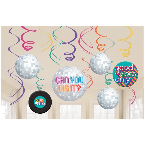 Swirl Decorations Good Vibes Foil / Paper 61 cm - 12 stk