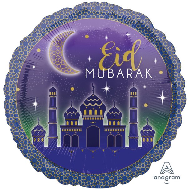 Folieballon - Eid Mubarak 18''