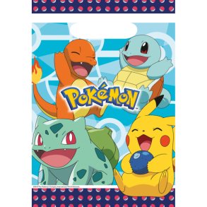 Poser af plastik - Pokemon - 8 stk. - 23.4 x 16.2 cm
