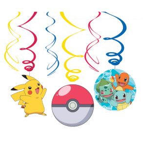 Swirl ophng - Pokemon - 6 stk. - 61 cm