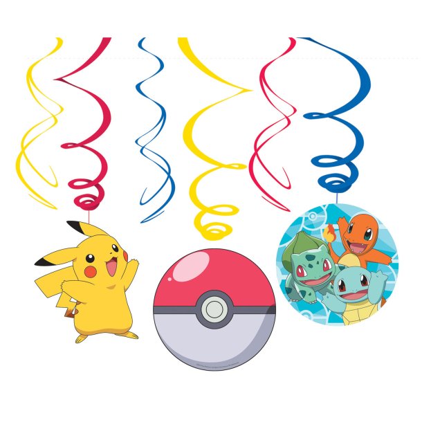 Swirl ophng - Pokemon - 6 stk. - 61 cm