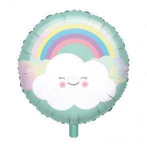 Folieballon - Rainbow & Cloud 18''