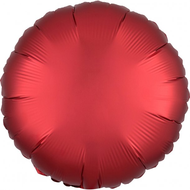 Folieballon - Rund - Satin Sangria 18''