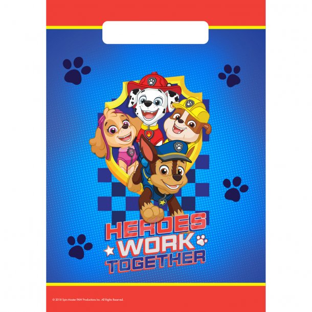 Pose af plastik - Paw Patrol - 8 stk.