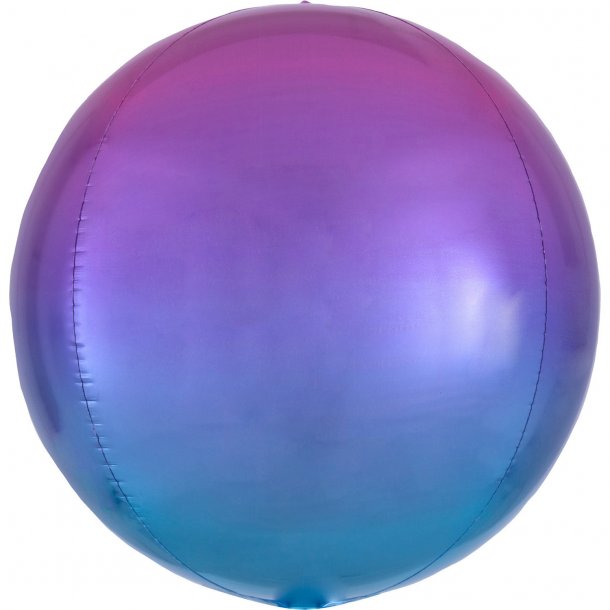 Folieballon - Orbz - Ombr&eacute; Red &amp; Blue