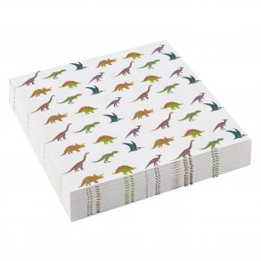 Servietter med Dinosaur 25x25cm - 20 stk.