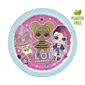 LOL Surprise paptallerkner, 23 cm, 8 stk