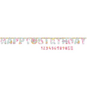 Banner - Enhjrning - Happy Birthday