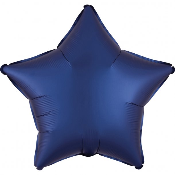 Folieballon - Stjerne - Satin Navy 18''