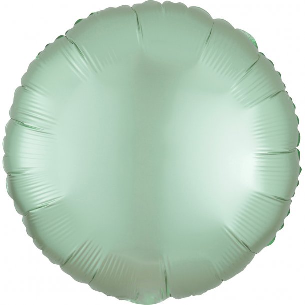 Folieballon - Rund - Satin Mint Green 18''