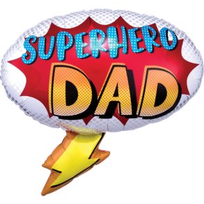 Folieballon -  SuperShape Superhero Dad 68cm x 66cm