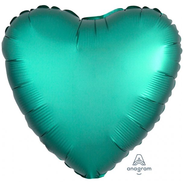 Folieballon - Satin Jade - Hjerte 18''