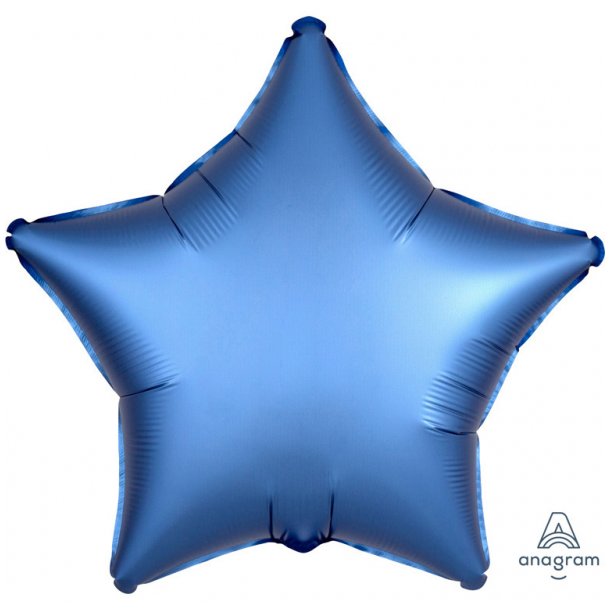 Folieballon - Satin Azure - Stjerne 18''