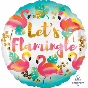 Folieballon - Let's Flamingle 18''