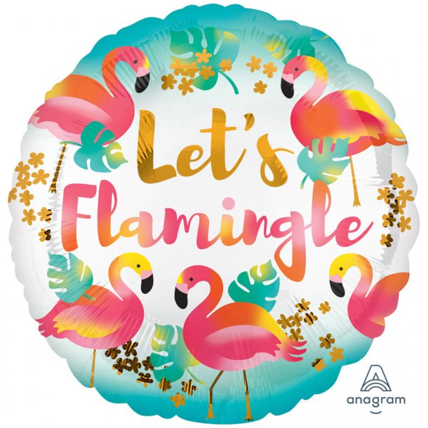 Folieballon - Let's Flamingle 18''