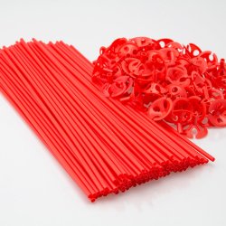 Ballonpind, plast - Ass. farver