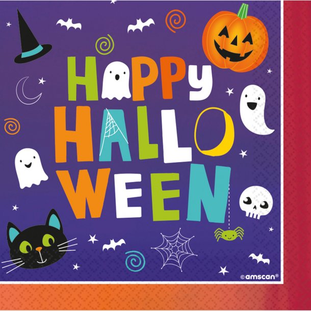 Servietter - Halloween - 33x33 cm - 16 stk.