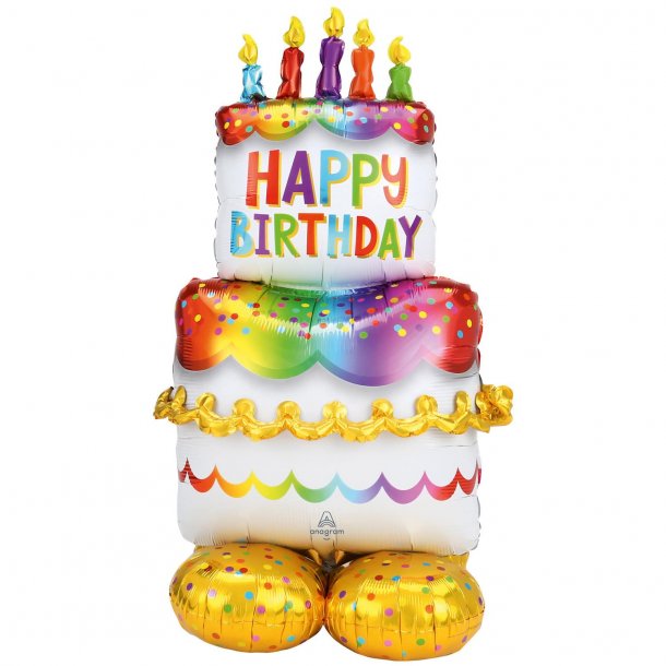 AirLoonz - Birthday Cake - Folieballon