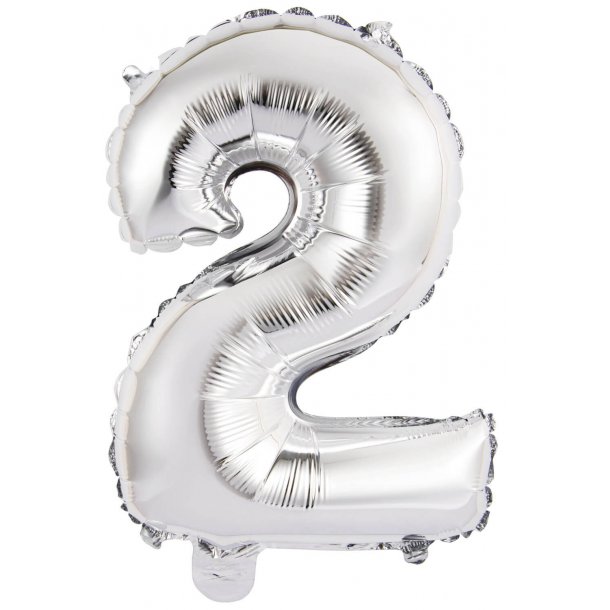 Tal ballon 2 - 35 cm - Silver - Folie