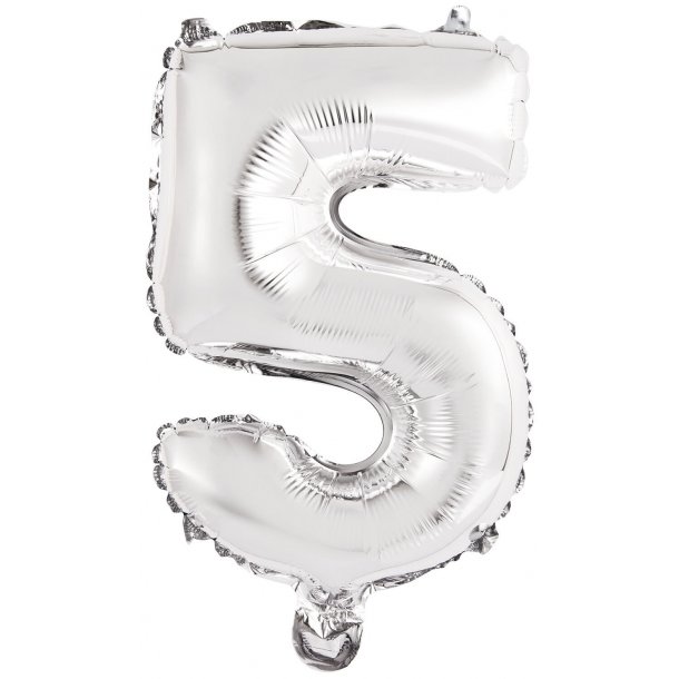 Tal ballon 5 - 35 cm - Silver - Folie