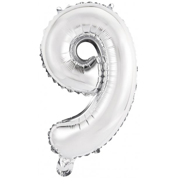 Tal ballon 9 - 35 cm - Silver - Folie