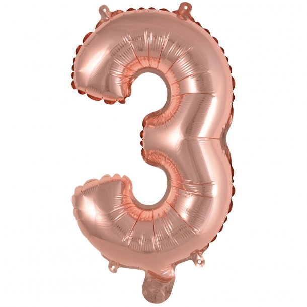 Tal ballon 3 - 35 cm - Rose Gold - Folie