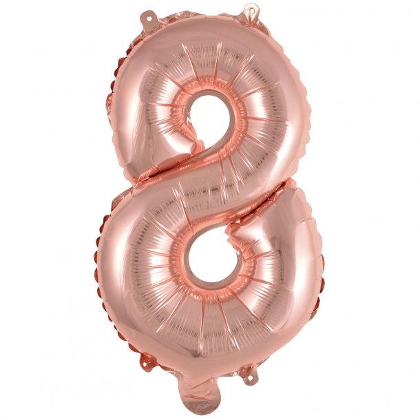 Tal ballon 8 - 35 cm - Rose Gold - Folie