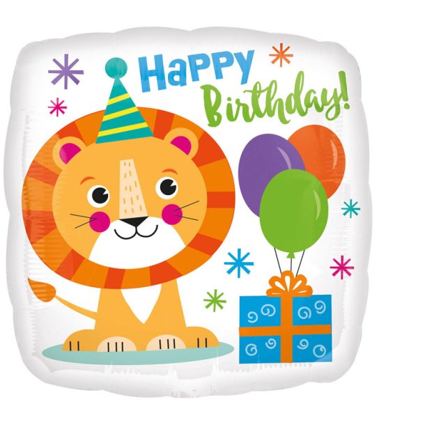 Folieballon - Happy Lion Birthday 18''