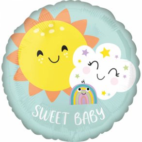 Folieballon - Sweet Baby Rainbow 18''
