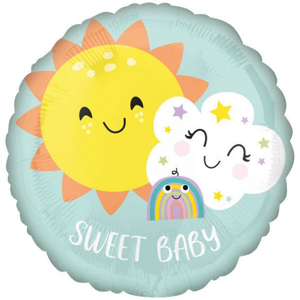 Folieballon - Sweet Baby Rainbow 18''