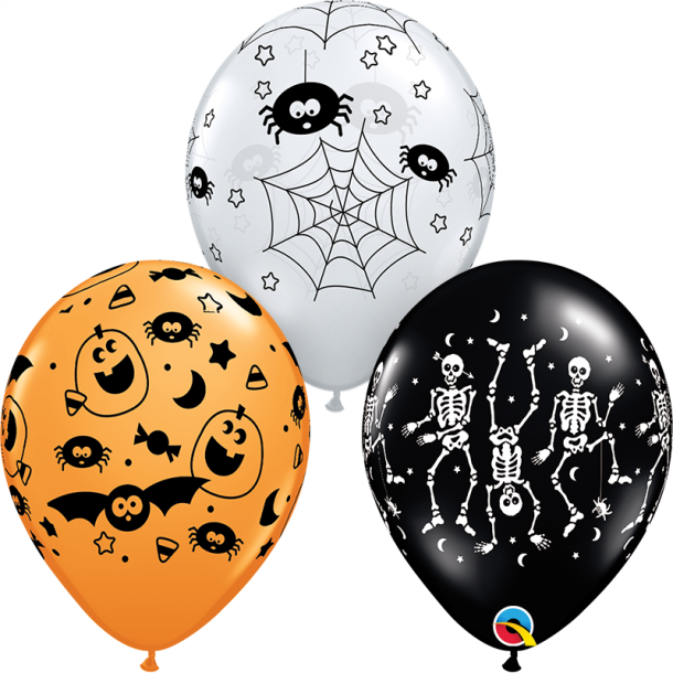Ballon - Spooky - Assorterede farver - 11''