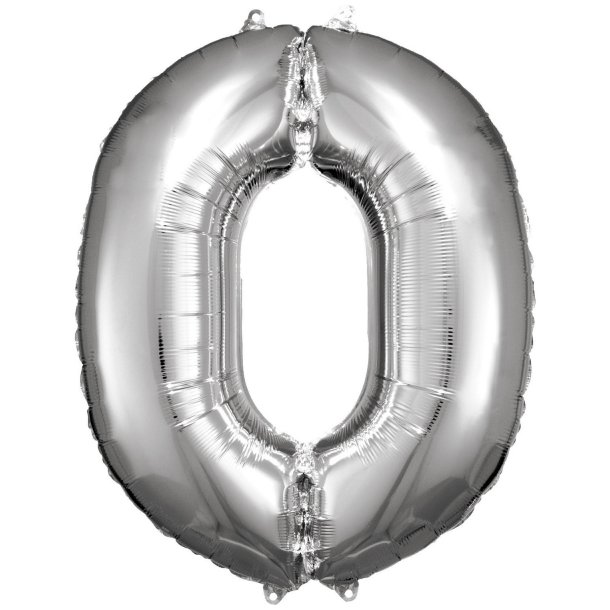 Tal Ballon 0 - 86 cm - Silver - Folie