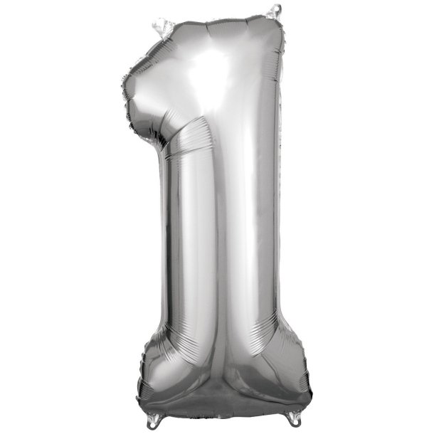 Tal Ballon 1 - 86 cm - Silver - Folie