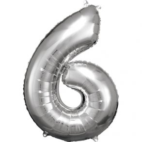 Tal Ballon 6 - 86 cm - Silver - Folie