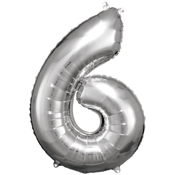 Tal Ballon 6 - 86 cm - Silver - Folie