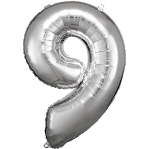 Tal Ballon 9 - 86 cm - Silver - Folie