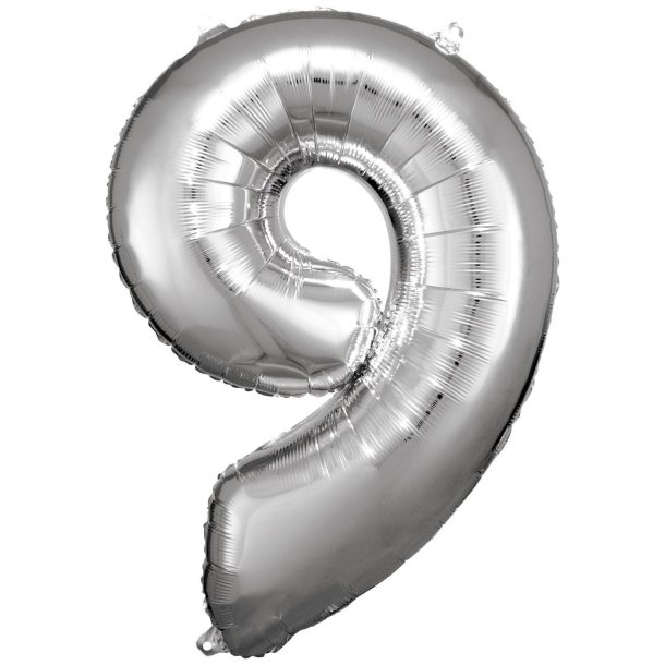 Tal Ballon 9 - 86 cm - Silver - Folie