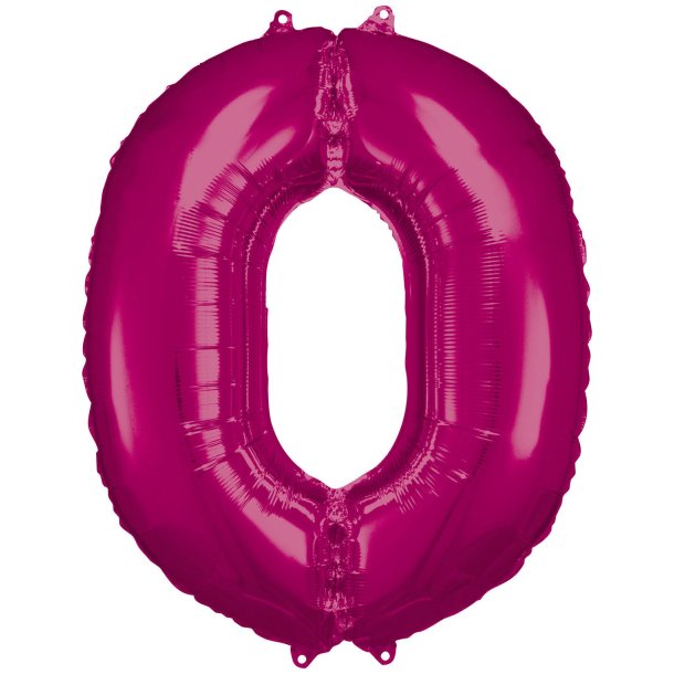 Folieballon - Tal ballon 0 Pink 86 cm