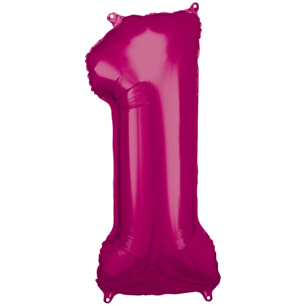 Folieballon - Tal ballon 1 Pink 86 cm