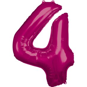 Folieballon - Tal ballon 4 Pink 86 cm